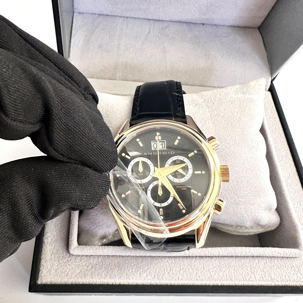 NOS ANDROID Chronograph 100M Stainless Steel Watch AD304 - Picture 4 of 11